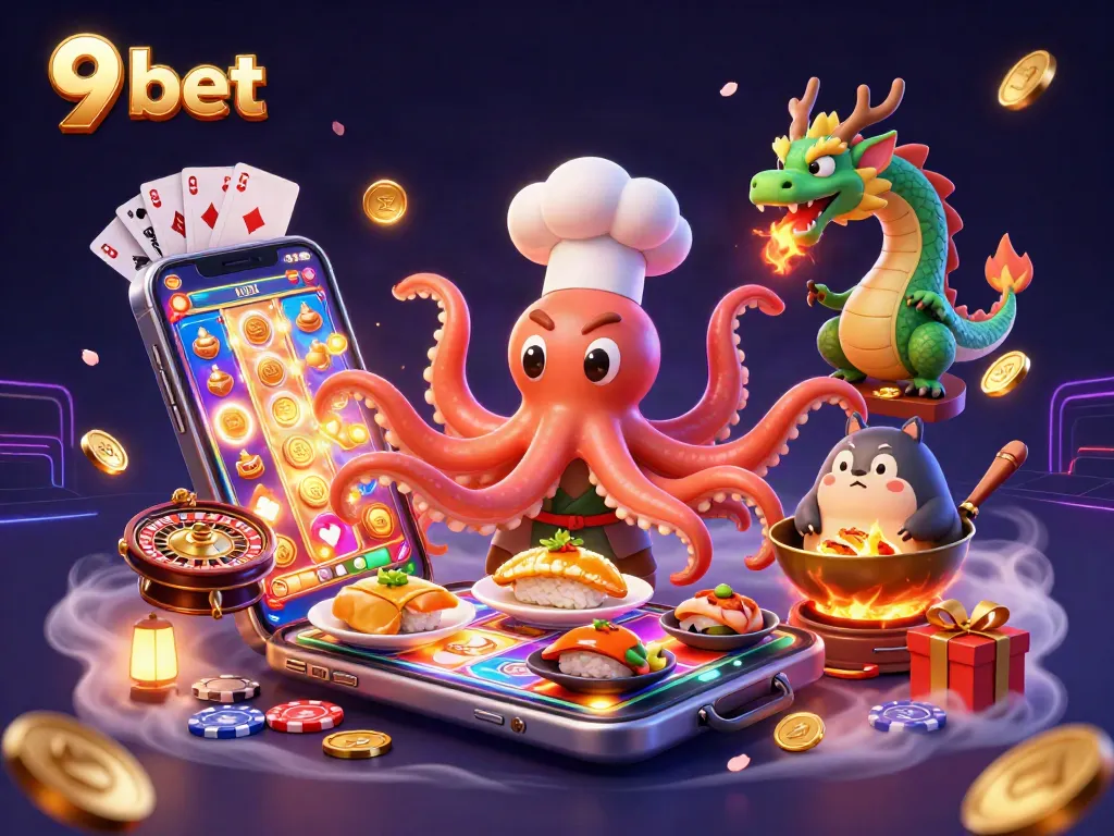 Engage in thrilling gameplay at 9 bet with a vibrant 3D casino atmosphere and exciting game elements.
