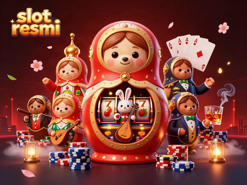 Experience the vibrant slot resmi scene with colorful characters and casino elements.