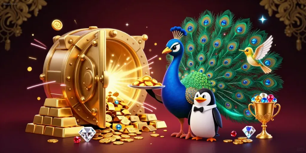 Experience excitement at 78wincom net with a dazzling display of casino treasures and vibrant characters.