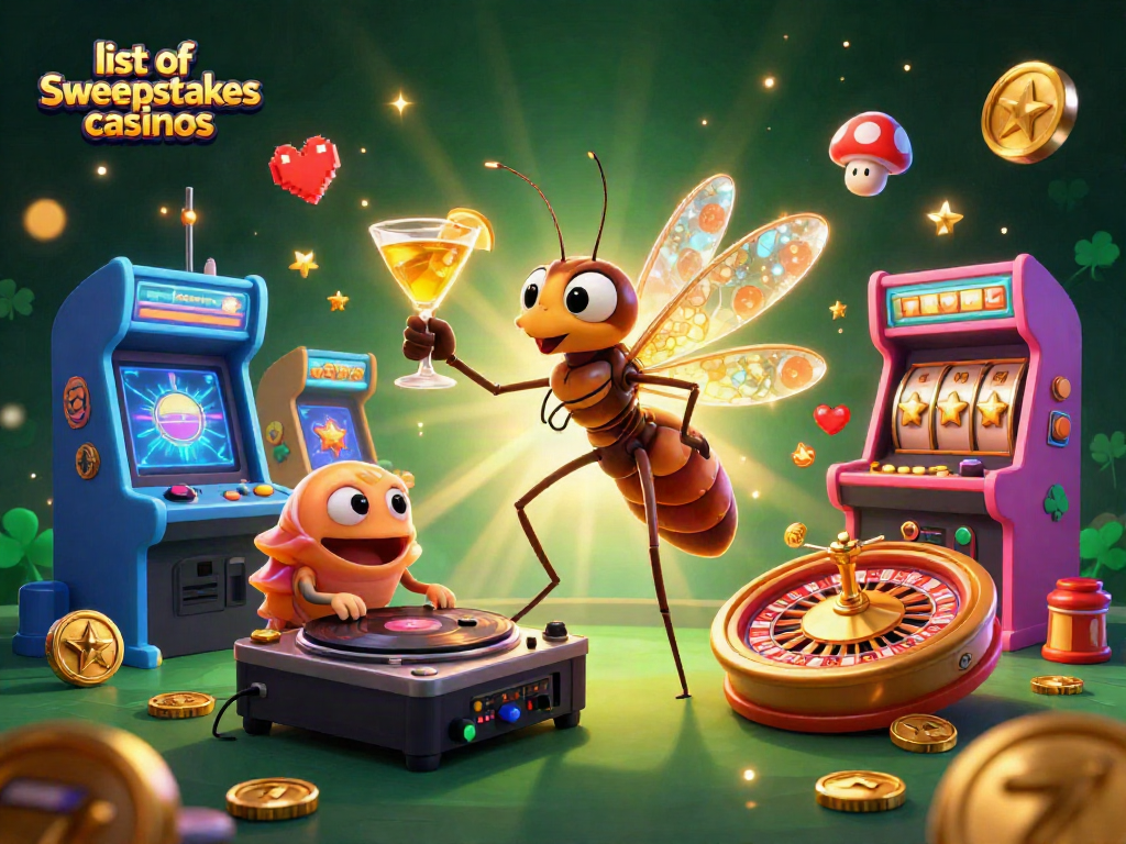 Engage with the thrilling ambiance of the list of sweepstakes casinos featuring animated characters.