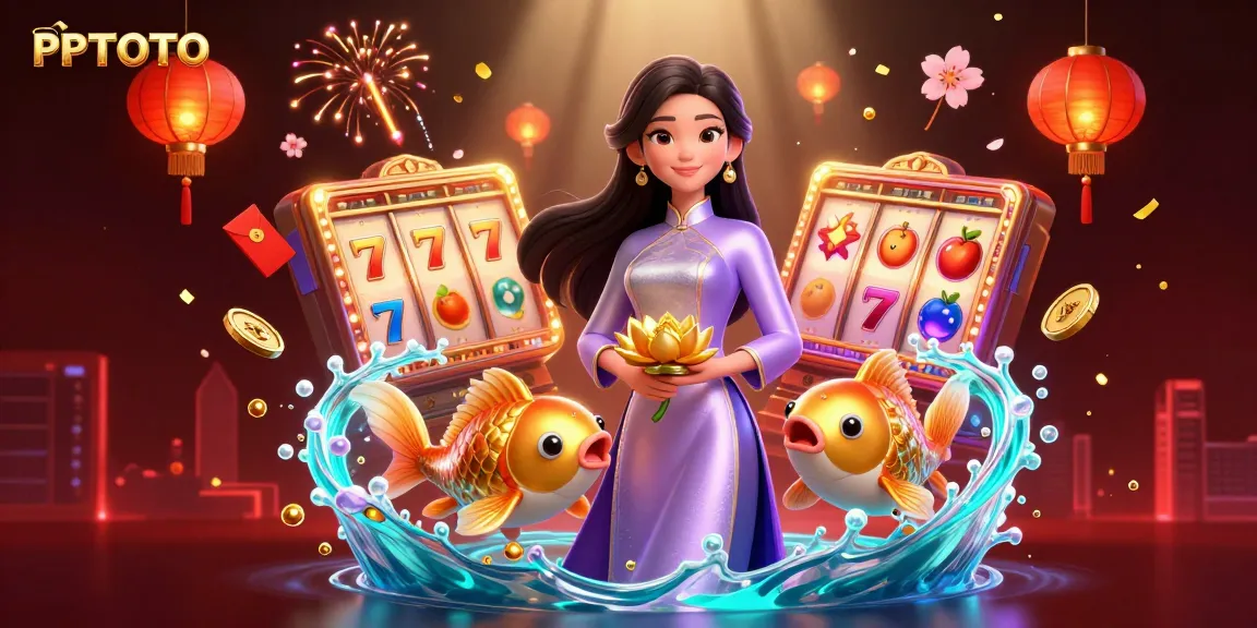 Gulungan slot PPTOTO menampilkan potensi jackpot yang mengesankan dengan elemen permainan yang berwarna-warni dan desain yang menarik.