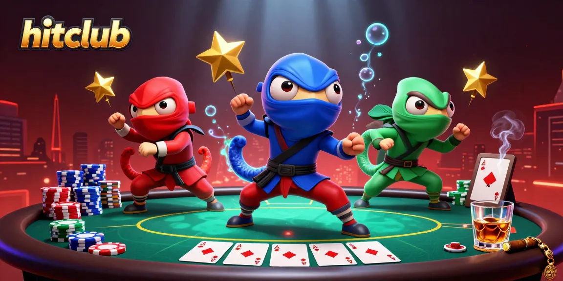 hitclub chameleons showcase thrilling poker action with vibrant visuals in a 3D illustration.