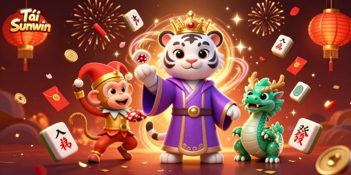 Tải Sunwin and enjoy an exciting gaming experience with vibrant, rich illustrations of characters and casino elements.