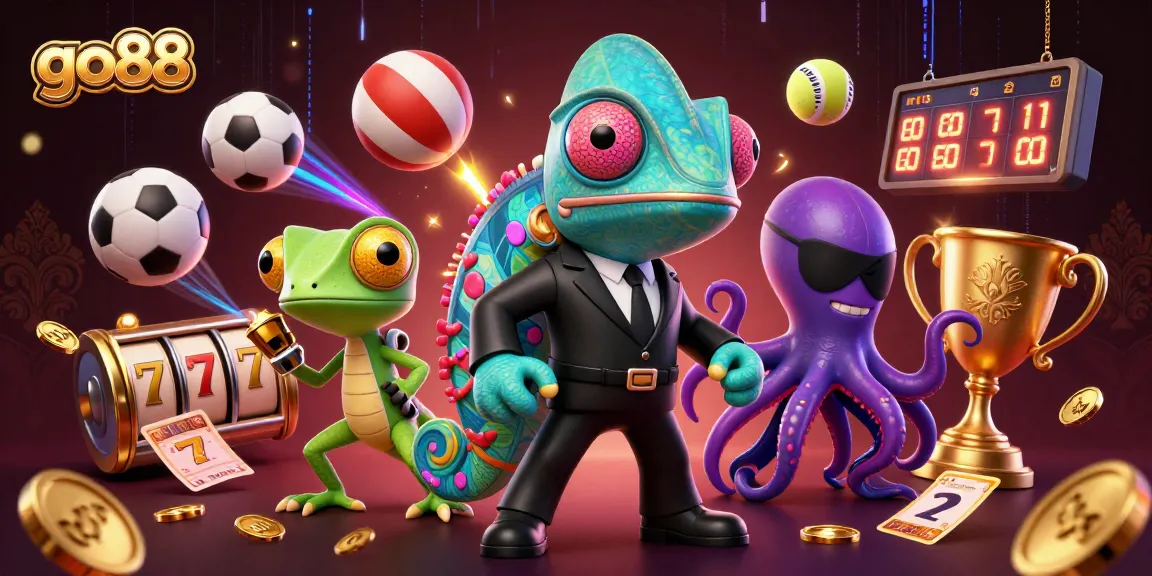 Experience the excitement of go88 with a vibrant casino scene featuring key characters and dynamic elements.