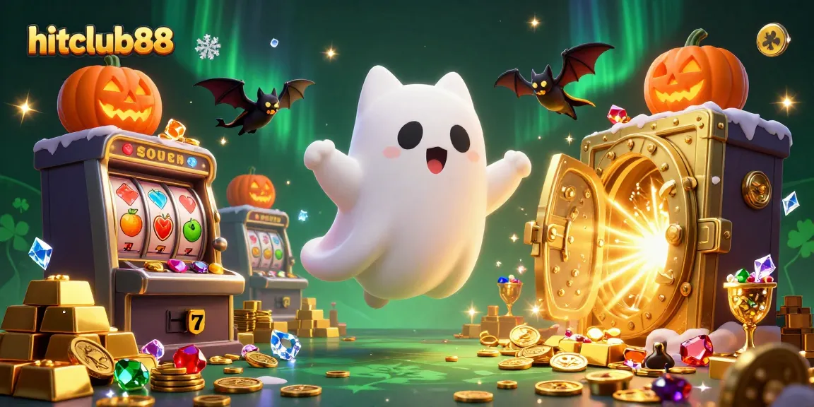 Experience thrilling adventures at hitclub88 with ghost cat and vampire bat in a haunted casino!