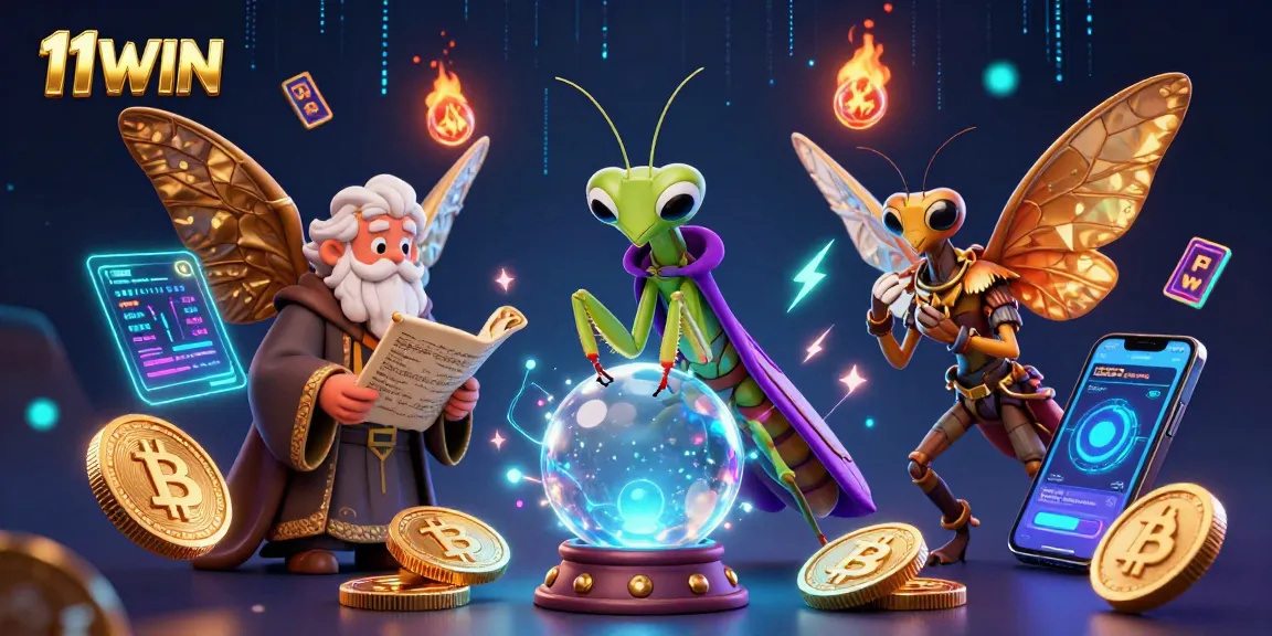 Experience 11WIN's immersive crypto casino world filled with vibrant characters and dynamic gaming elements.