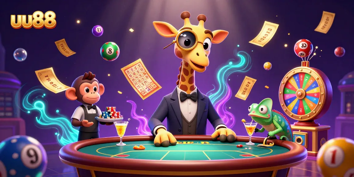 Join the fun at uu88 while playing on dynamic gaming tables with chips and cocktails.